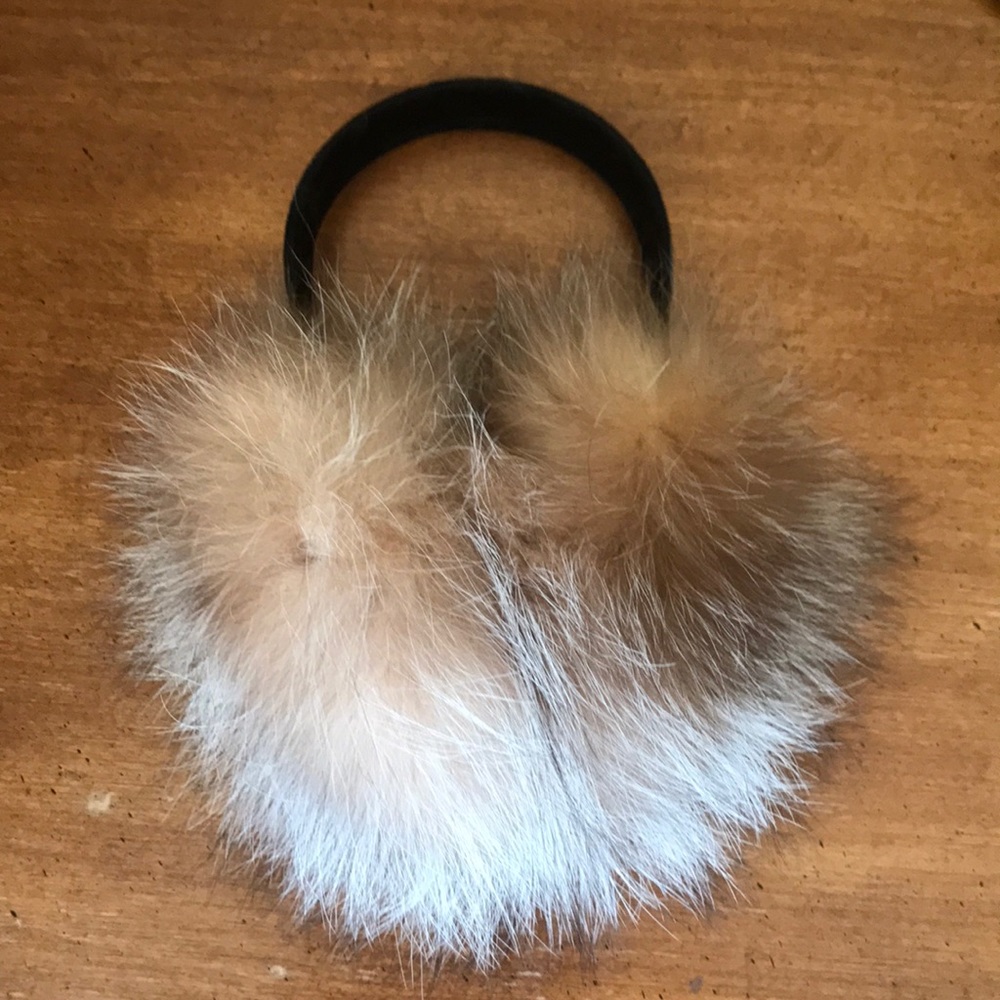 Surell real fox fur earmuffs